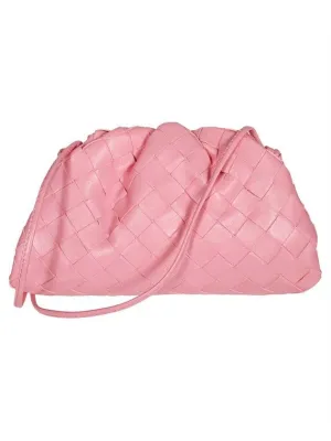 Bottega Veneta Intrecciato Mini Pouch Bag Pink
