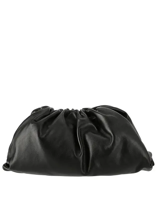 Bottega Veneta Nappa Pouch Dumpling Clutch Bag Black