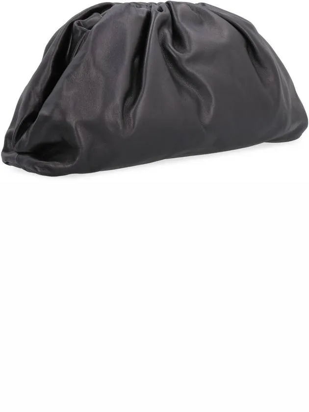 Bottega Veneta Nappa Pouch Dumpling Clutch Bag Black