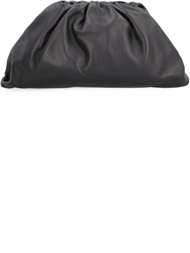 Bottega Veneta Nappa Pouch Dumpling Clutch Bag Black
