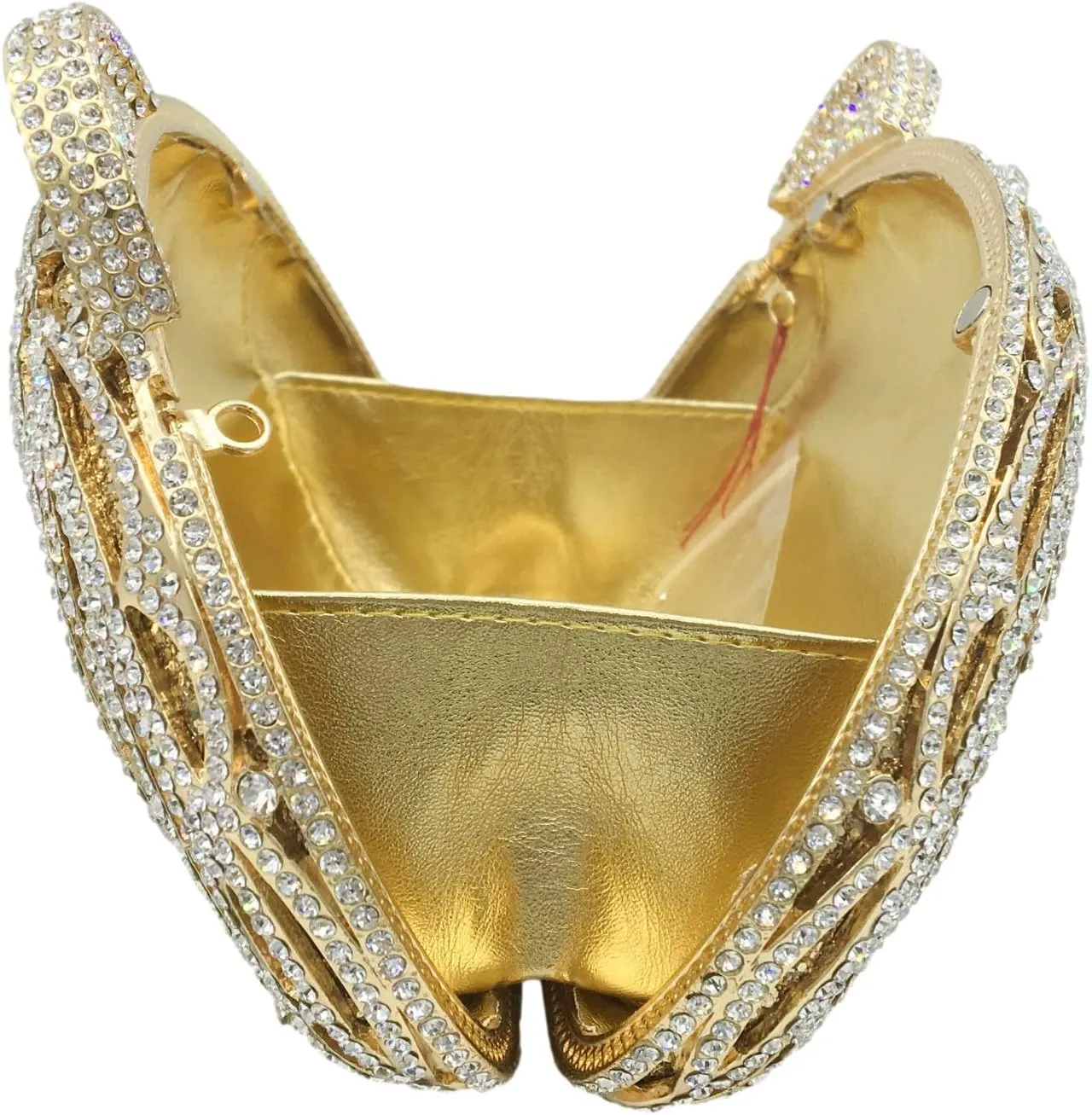 Boutique De FGG Tiger Clutch Purse for Women Animal Crystal Evening Bag Formal Party Rhinestone Handbag Prom Clutch Bag,Mini