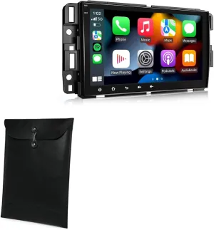 BoxWave Case Compatible with Eonon Q80PRO - Nero Leather Envelope, Leather Wallet Style Flip Cover