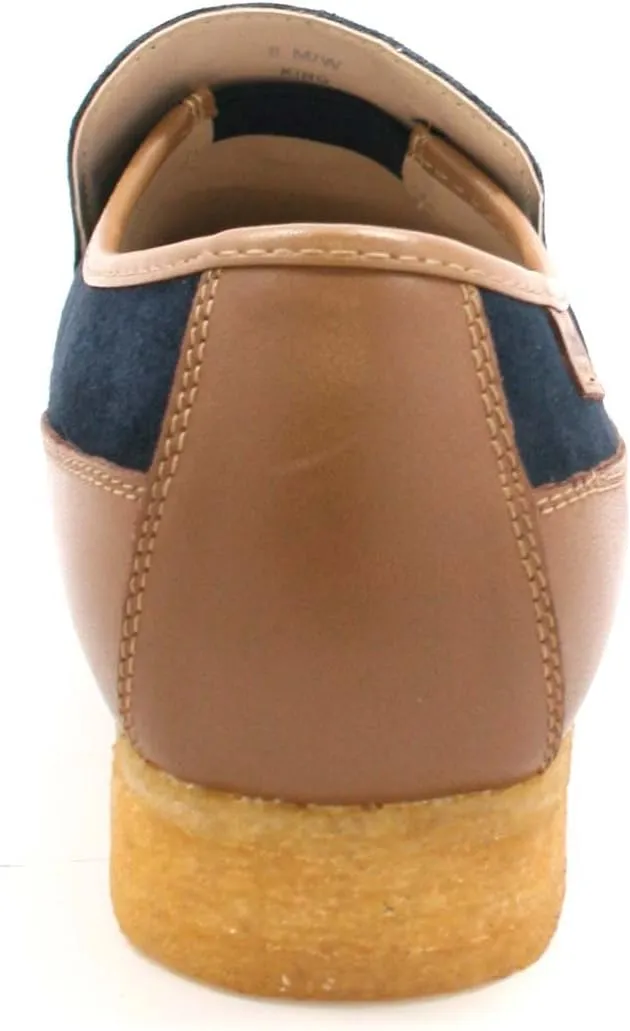British Collection King Old School Slip On Black Suede Shoes