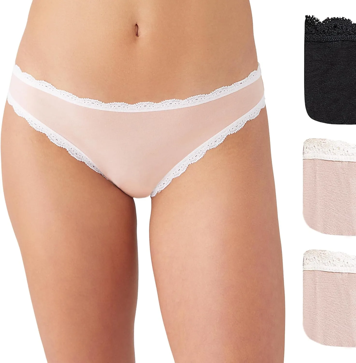 b.tempt'd Women's Inspired Eyelet Bikini Panty 3 Pack