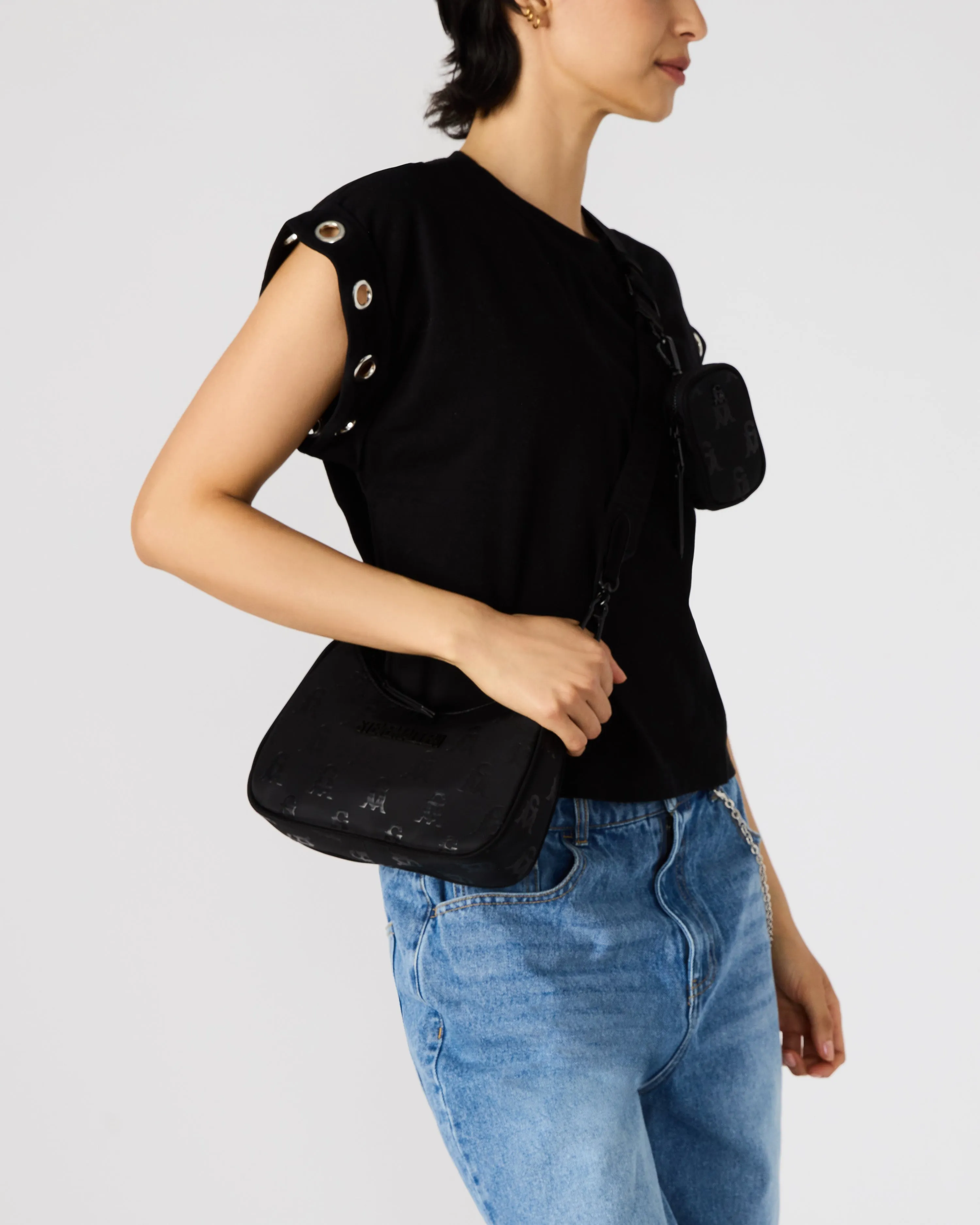 BVITAL-O BLACK/BLACK CROSSBODY BAG