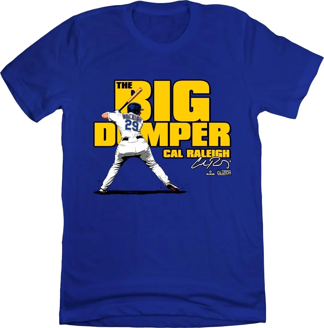 Cal Raleigh Big Dumper Unisex T-Shirt, Seattle Baseball, Royal Blue