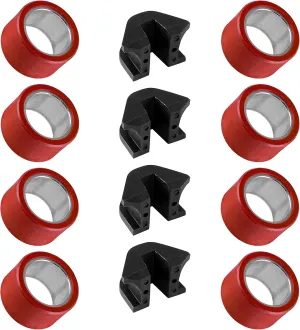 Caltric Movable Drive Rollers with Slider Damper Compatible with Arctic Cat Prowler HDX700 2011-2013 2015