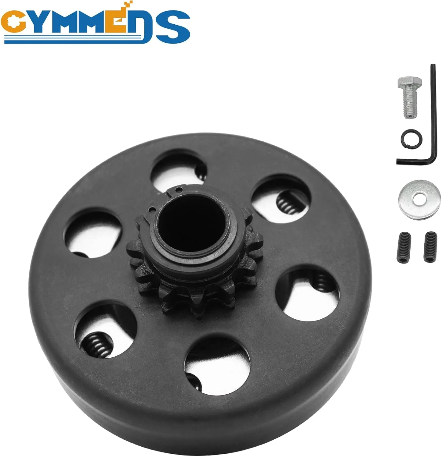 Centrifugal Clutch 3/4" Bore 12 Tooth for #35 Chain, Fit for 3/4" Bore Pedator 212cc, Honda GC GX and Most 2-6.5HP Small Engines performance Parts, MiniBike, Go Kart, Included Bolt and Washer Kit.