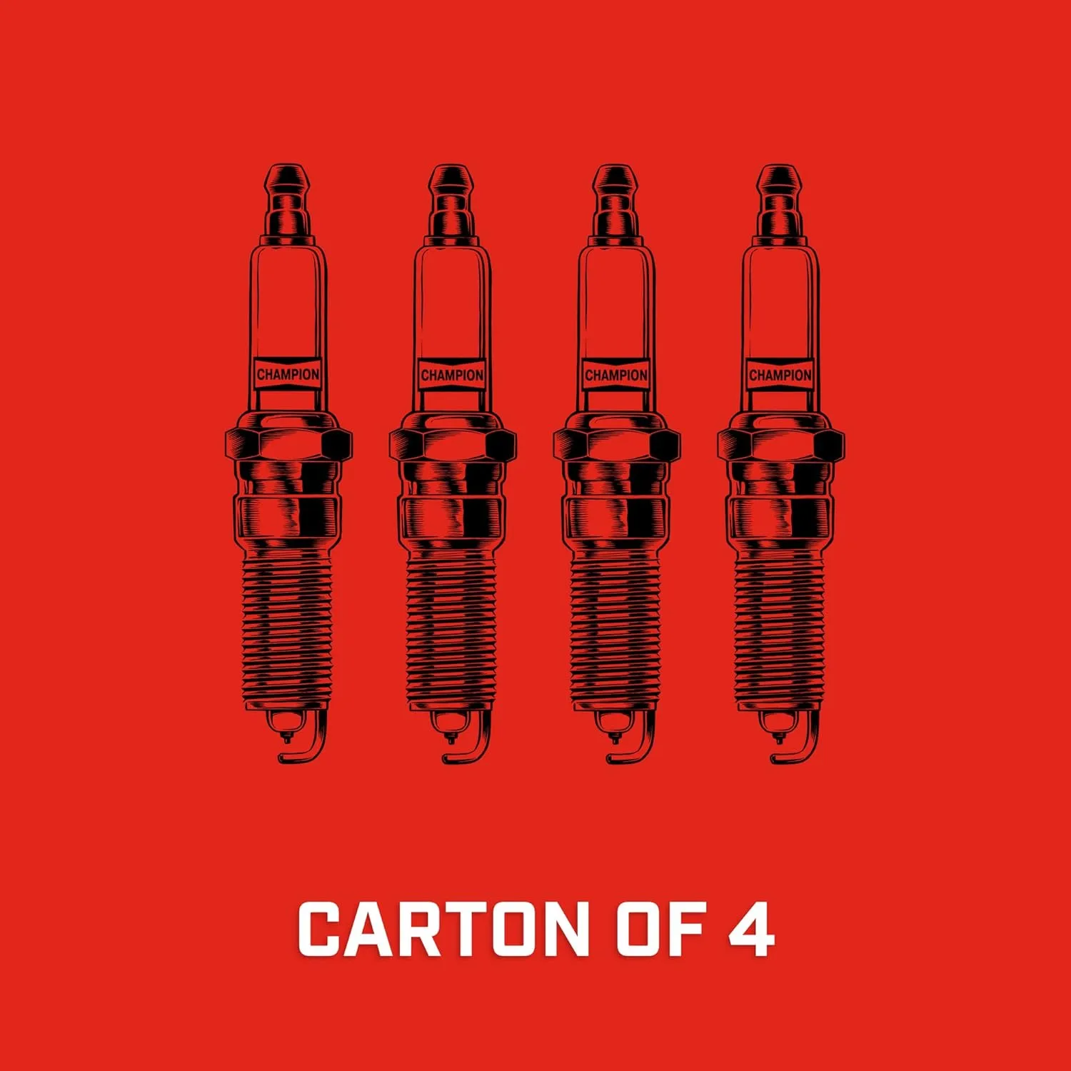 Champion Platinum Power 3071 (RC12PYC) Pack of 4 (UPC 037551136995) for 1984-2020 Toyota Corolla