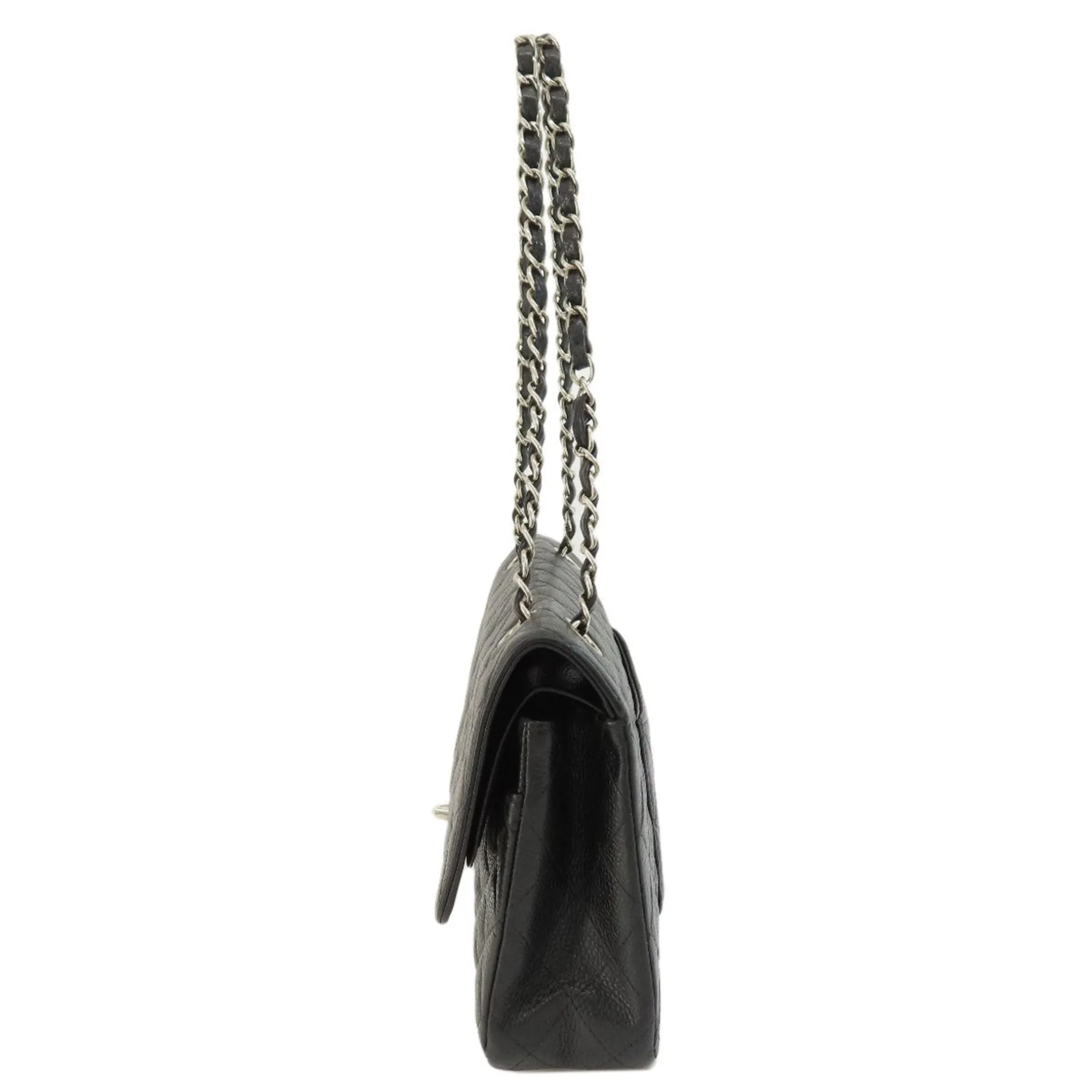 CHANEL Chain Shoulder Matelasse Bag Caviar Skin Women's