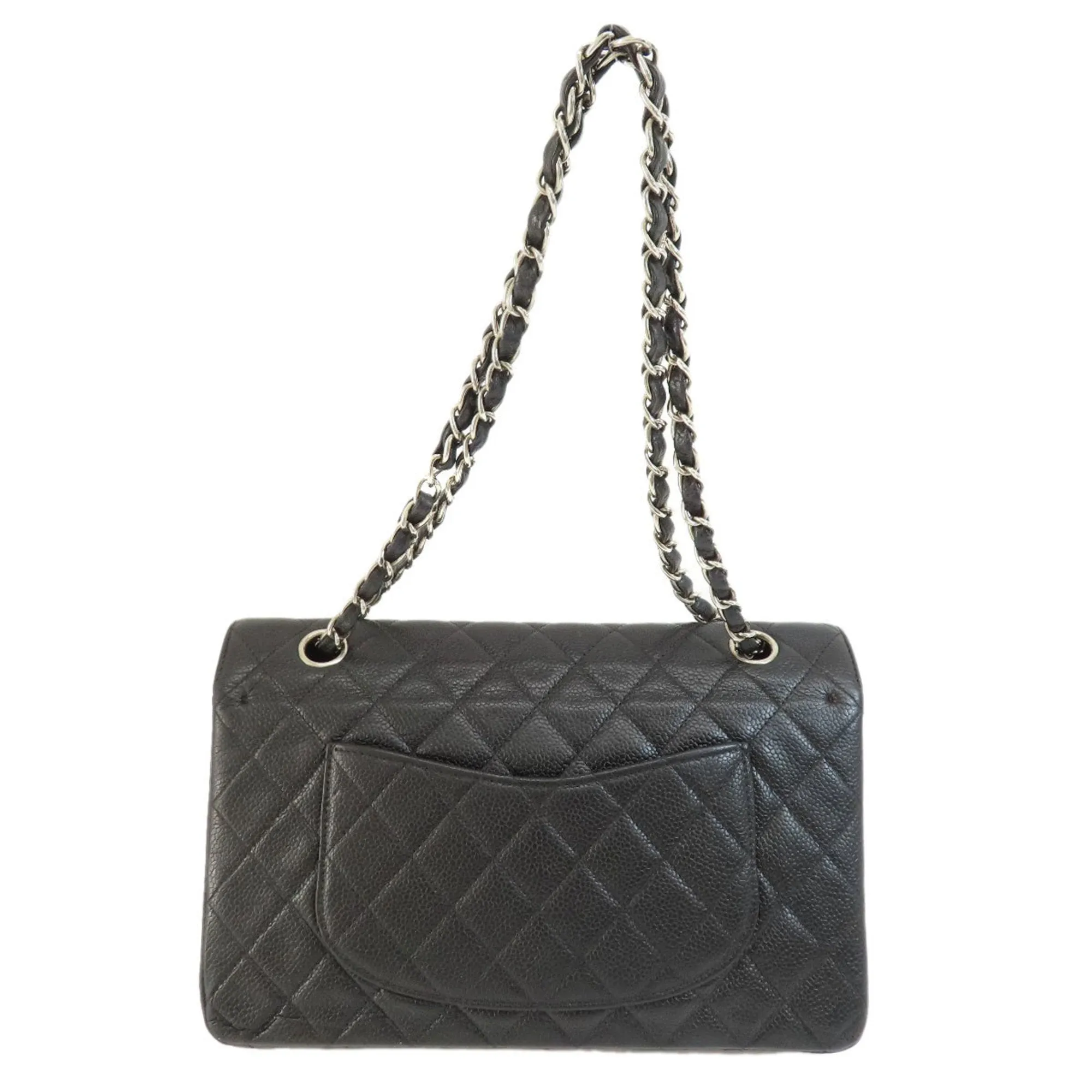 CHANEL Chain Shoulder Matelasse Bag Caviar Skin Women's