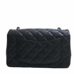 CHANEL Lambskin Matelasse Coco Mark Chain Shoulder Bag Black Ladies