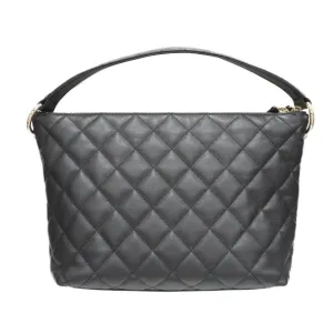 CHANEL Maxi Hobo Bag AS4347B Shoulder Black [SG Hardware] Calfskin Women's Men's