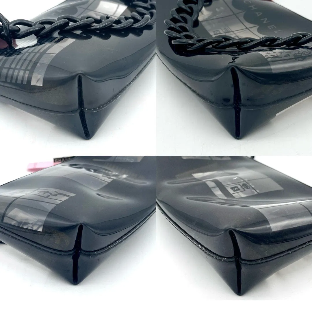 Chanel Plastic Chain Vinyl Pouch