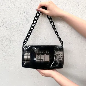 Chanel Plastic Chain Vinyl Pouch