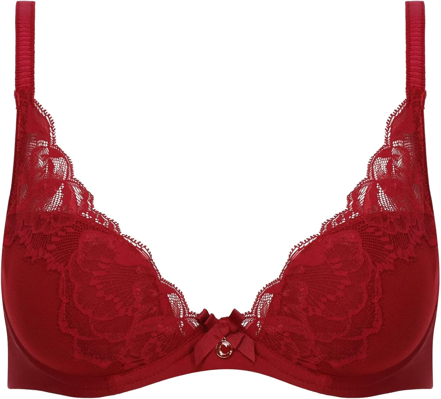 Chantelle Women's 6762 Orangerie Underwire Lace Plunge Bra