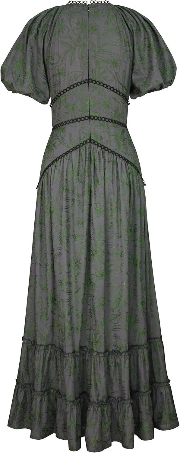 CHIC STAR Womens Embroidery Maxi Dress