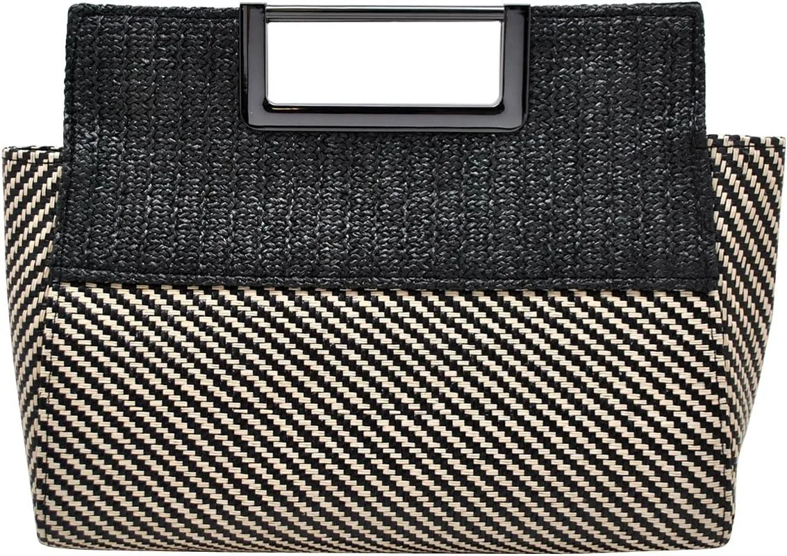 Chic Summer Shopper - Raffia Self Handle Carry All
