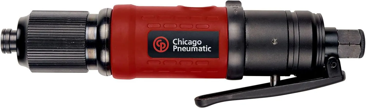 Chicago Pneumatic CP2623 - Hex Air Screwdriver Tool, 1/4 Inch, Reversible, Straight Handle, Cushion Non-Shut-Off-clutch, Lever Start, Max Torque 4.1 ft. lbf / 5.5 Nm, 1700 RPM, Home Improvement, Auto
