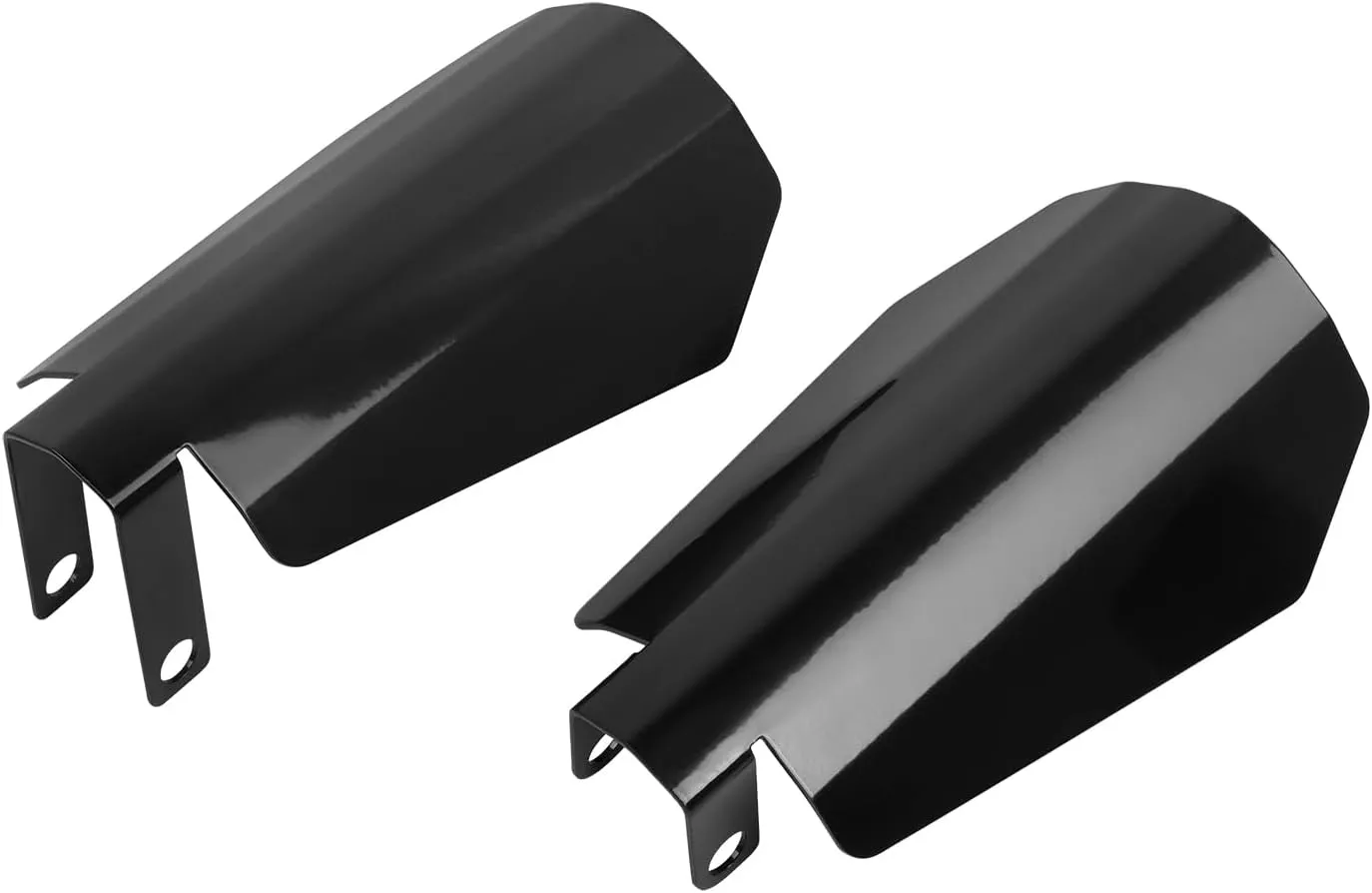 CHIFUN Motorcycle Handguard Gloss Black Hand Guard Stainless Steel Handlebar Protection Compatible with 2006-2024 Touring Models Street Glide Road King Glide Heritage Classic with Cable Clutch(Large)