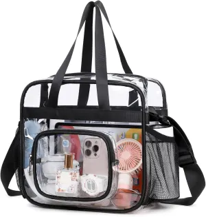 Clear Bag for Stadium Event, Pvc Clear Purse for Women & Men, Clear Crossbody Bag Stadium Approved for Sport, Concert