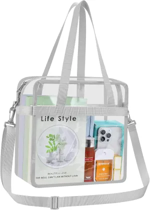 Clear Bag for Stadium Events 12×6×12 Clear Tote Bag for Concert,Sport,Festival