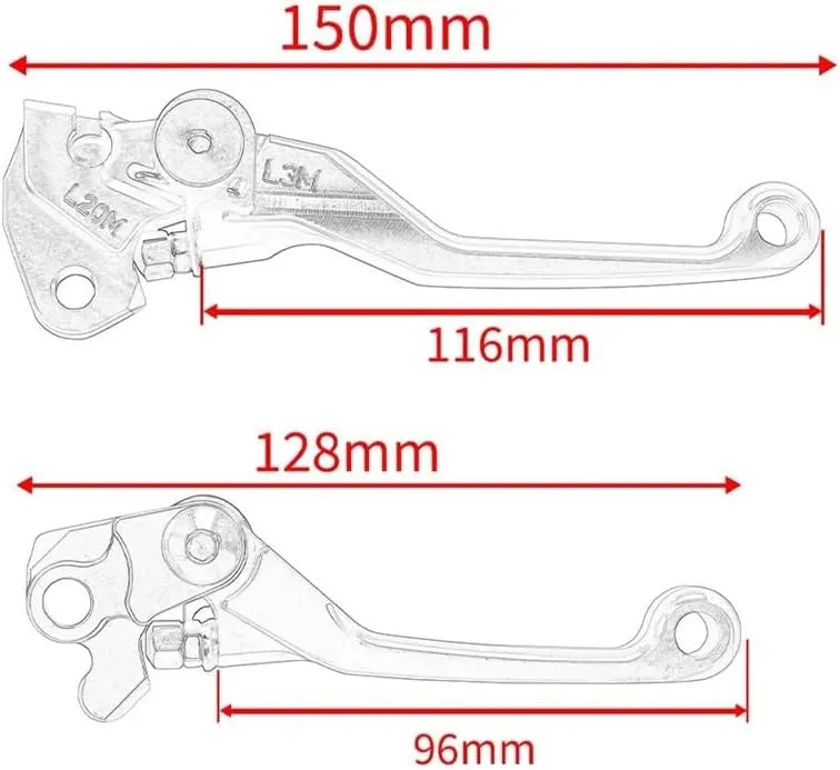 Clutch Brake Lever for CRF250F CRF250 F CRF 250F 2022 2021 2020 2019 CNC Dirt Bike Motorcycle Pivot Clutch Brake Levers Handle crf250f Lever Brake and Clutch Lever