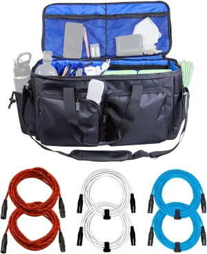 Clutch CL-CADDY200 Utility Storage/Transport Bag with Red, White, & Blue Cables Package