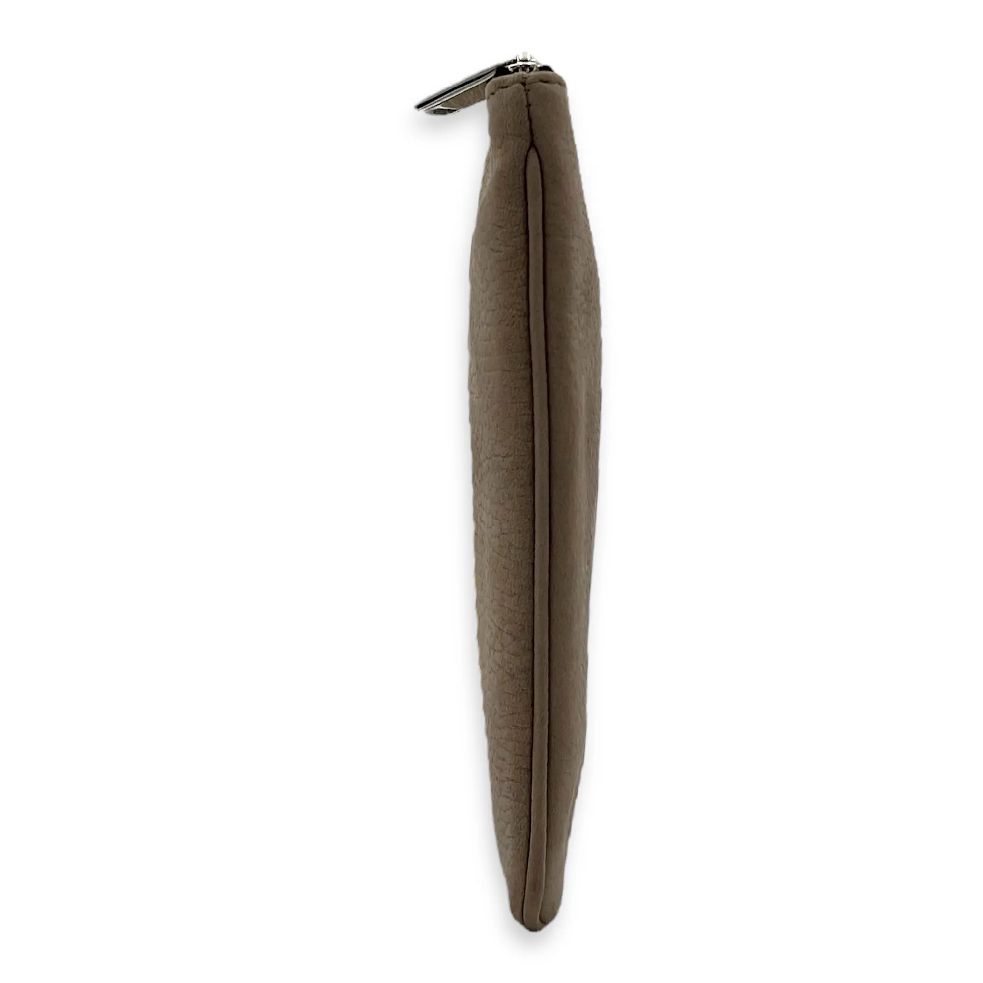 Clutch  Clutch Small Brown in Calfskin, Silver hardware