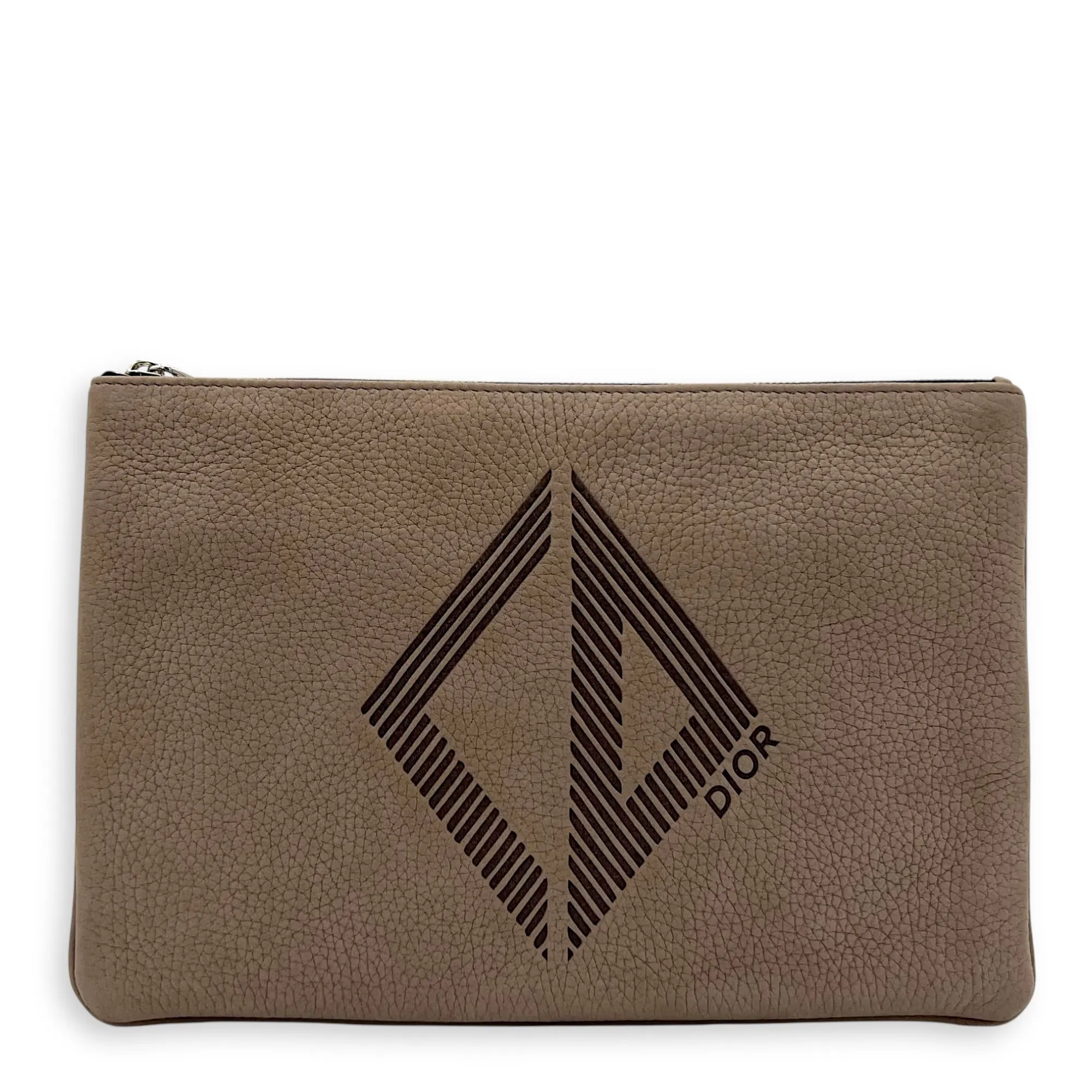 Clutch  Clutch Small Brown in Calfskin, Silver hardware
