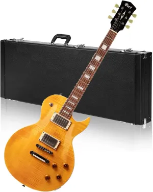 Clutch Cort CR250 Electric Guitar – Antique Amber, CAHAYA Electric Guitar Case Hard Bundle