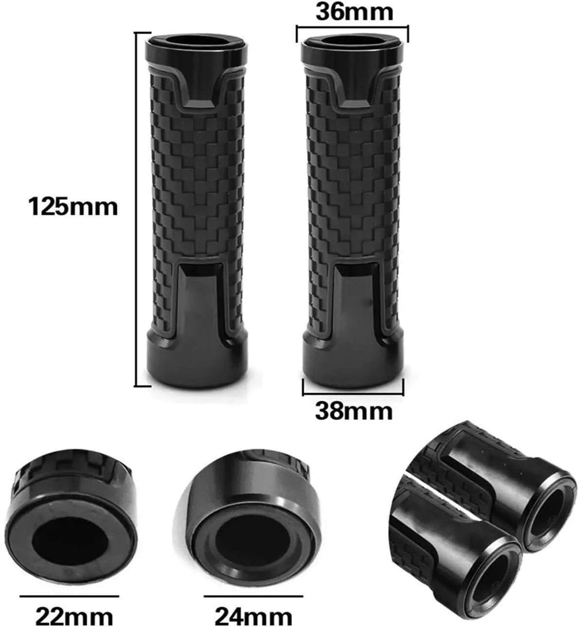 Clutch for CBF125 CBF 125 2008-2015 2014 2013 2012 2011 Motorcycle Folding Adjustable Brake Clutch Levers Handlebar Grips Handle Brake Handle(Black Black)