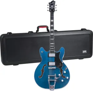 Clutch Hagstrom TREVIDLX-CLS Tremar Viking Electric Guitar- Cloudy Seas,Gator Case GTSA-GTRBASS Bundle