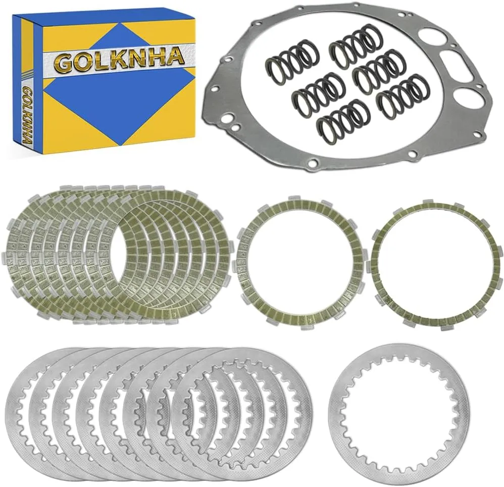 Clutch Kit & Friction Steel Plates Gasket Compatible with Suzuki GSX1300R Hayabusa 1300 1999-2007