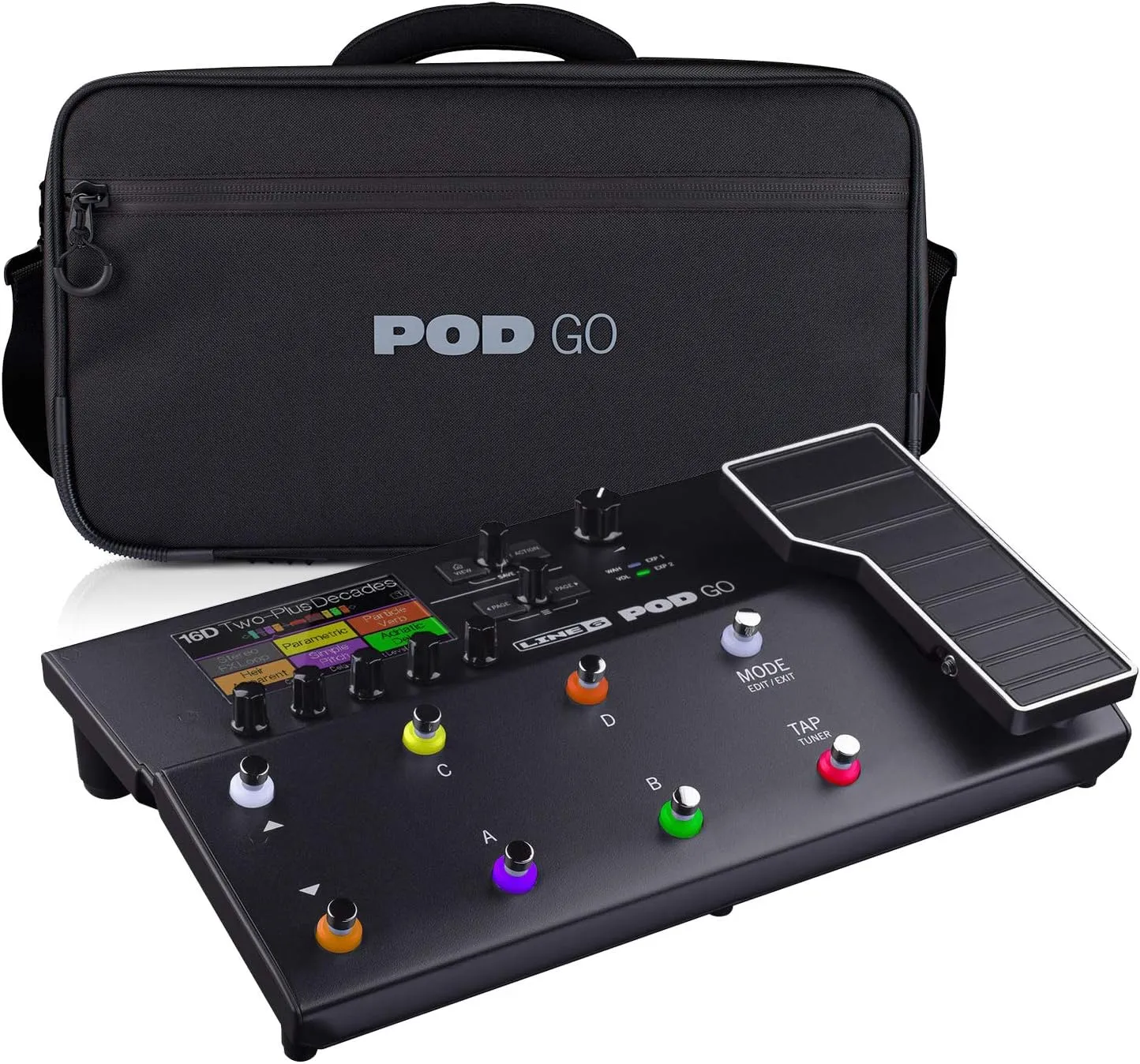 Clutch Line 6 POD GO Guitar Multi-Effects Processor, Line 6 POD Go Shoulder Bag Bundle