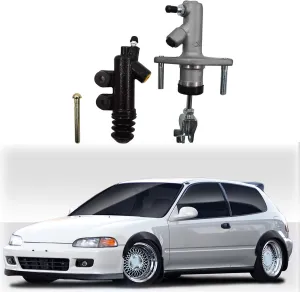 Clutch Master and Slave Cylinder Kit Replacement for Civic Acura Integra 46920-SR3-A01