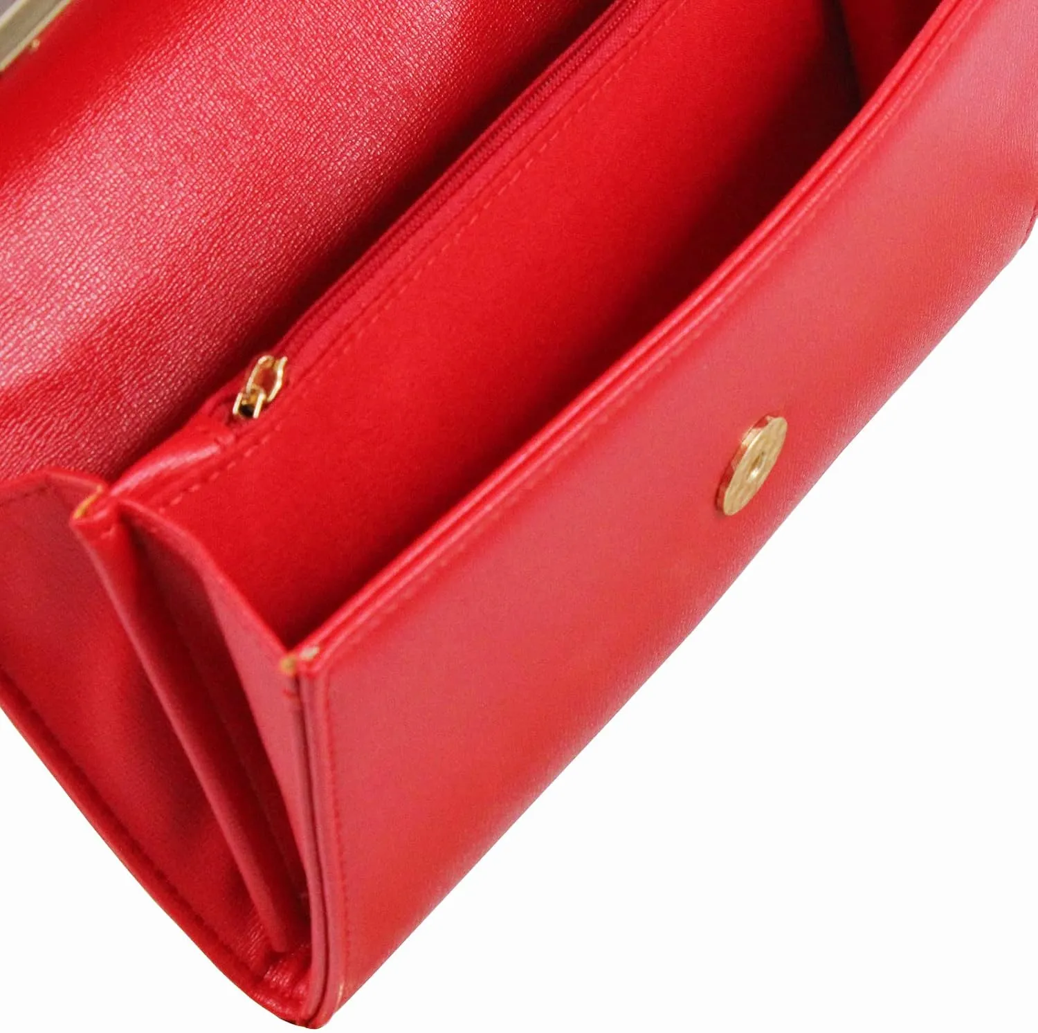 Clutch Purse Evening Bag for Women, Envelope Handbag With Detachable Chain for Wedding and Party