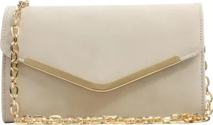 Clutch Purse Evening Bag for Women, Envelope Handbag With Detachable Chain for Wedding and Party