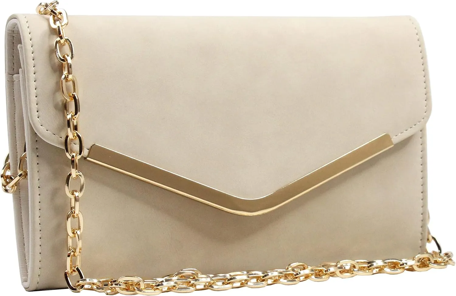 Clutch Purse Evening Bag for Women, Envelope Handbag With Detachable Chain for Wedding and Party
