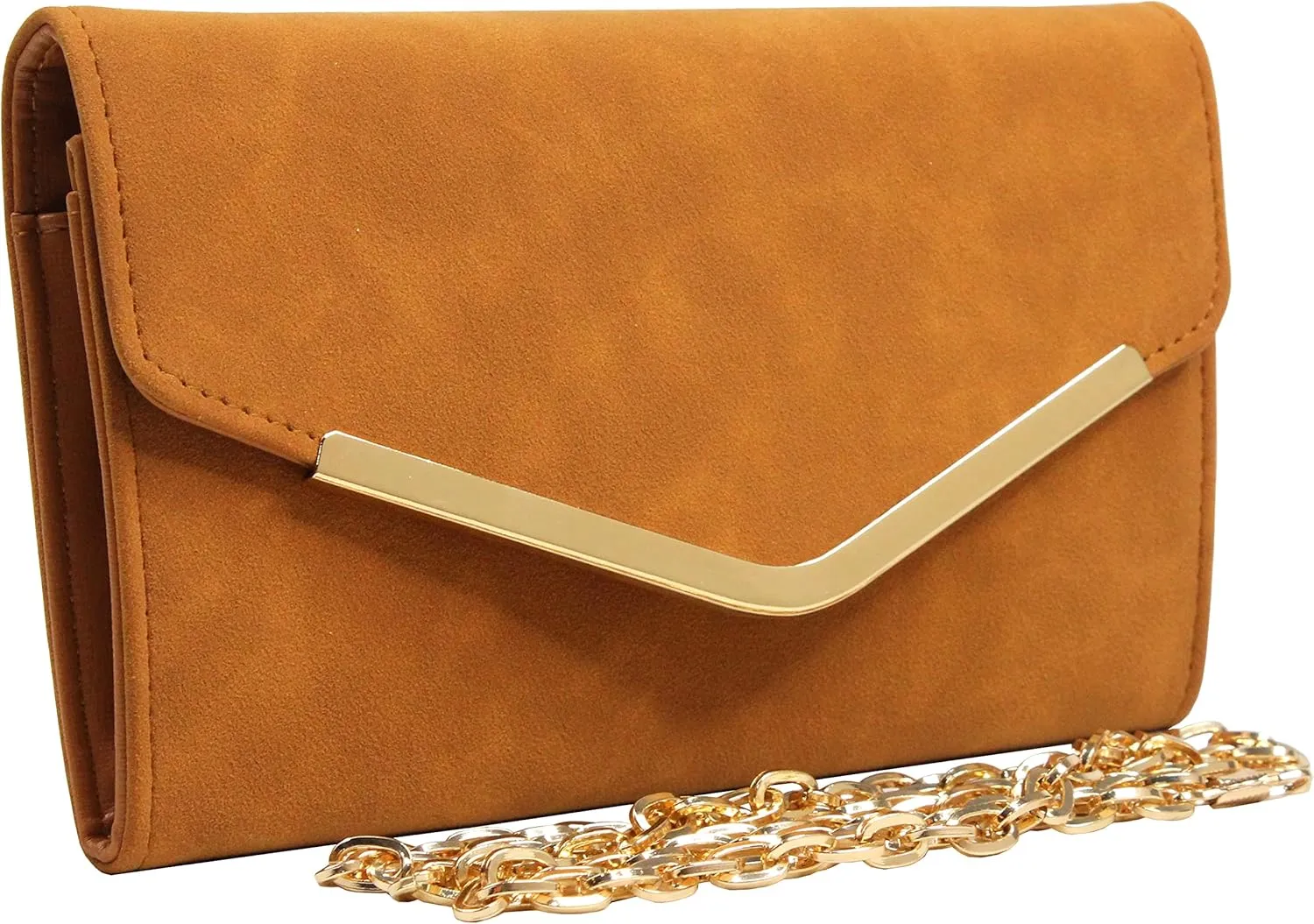 Clutch Purse Evening Bag for Women, Envelope Handbag With Detachable Chain for Wedding and Party