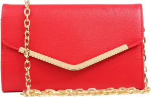 Clutch Purse Evening Bag for Women, Envelope Handbag With Detachable Chain for Wedding and Party
