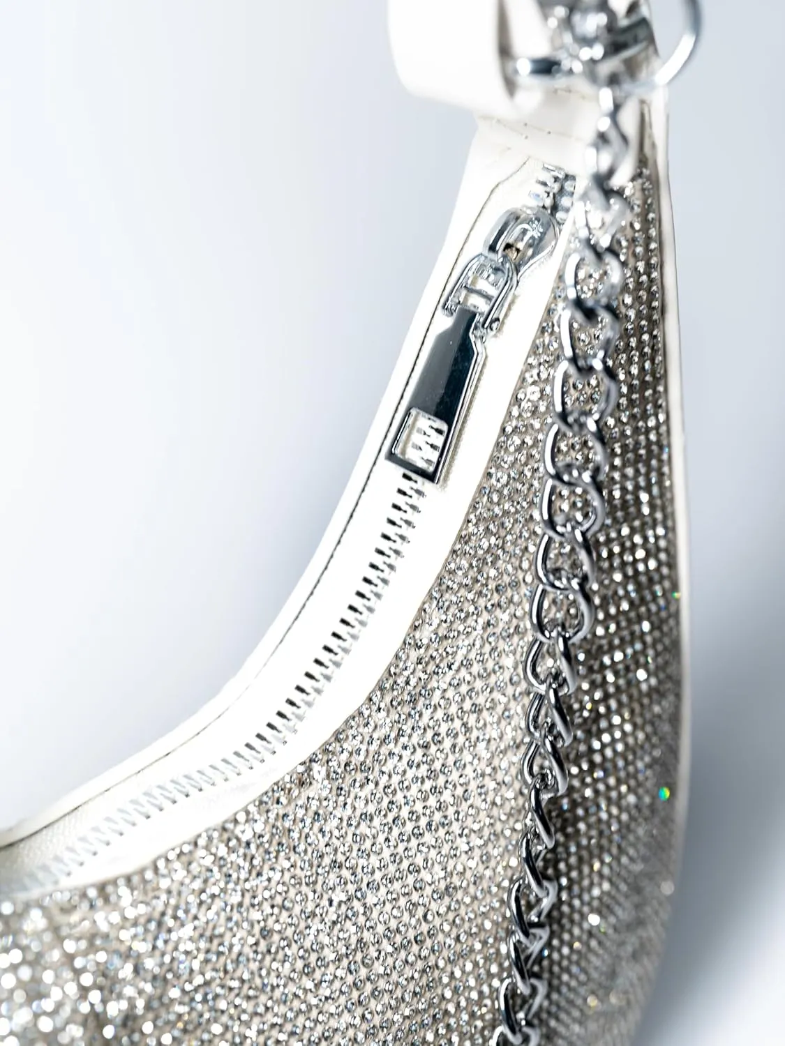 Clutch Purse for Women, Women's Shoulder Handbags, Evening Bags, Rhinestone Purse, Sparkly Purse, Silver Clutch, Black Clutch