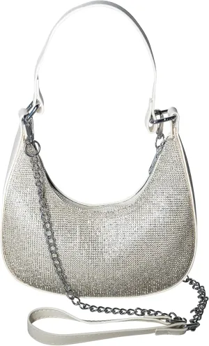Clutch Purse for Women, Women's Shoulder Handbags, Evening Bags, Rhinestone Purse, Sparkly Purse, Silver Clutch, Black Clutch