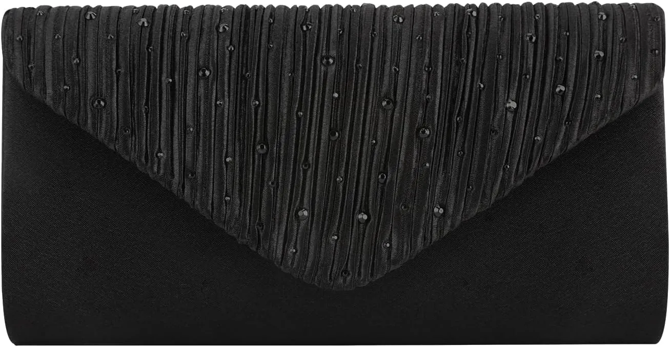 Clutch Purses for Women, Formal Evening Clutch Bag Shoulder Envelope Party Handbag for Wedding Cocktail Prom
