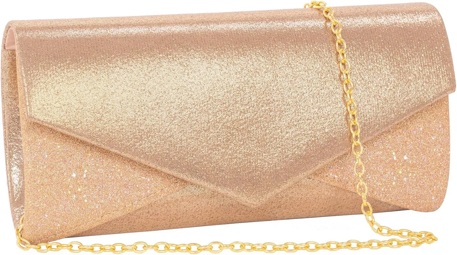 Clutch Purses for Women Glossy & Shiny Envelope Evening Bag Formal Splicing Handbags for Wedding Cocktail Prom