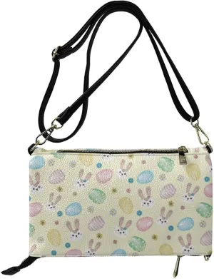Clutch Purses for Women Leather Crossbody Shoulder Handbag with Removable Strap Waterproof Girls Party Bag
