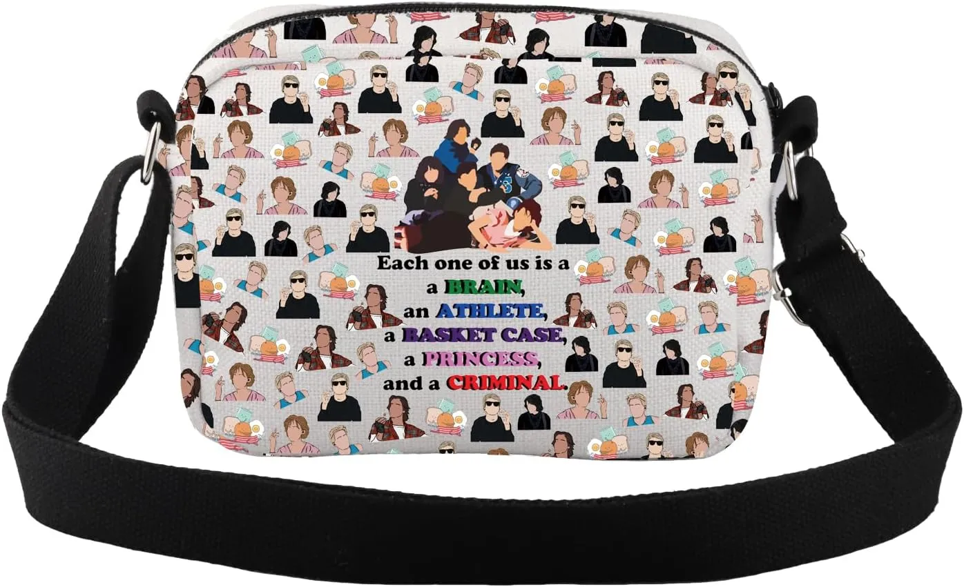 CMNIM Breakfast Movie Inspired Crossbody Bag Movie Fans Club Gift Andrew Clark & Brian Johns Gifts Movie Characters Purse