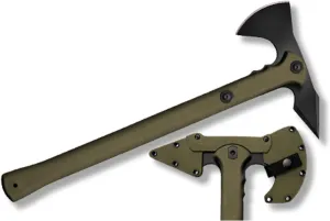 Cold Steel 90PTHGZ Trench Hawk, Olive Drab Green, Clam Package