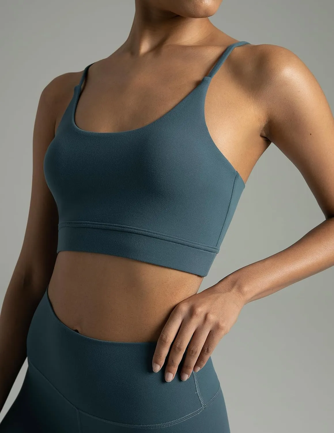 Colorfulkoala Women's Dreamlux Bowknot Strappy Sports Bras Light Impact Workout Yoga Tops
