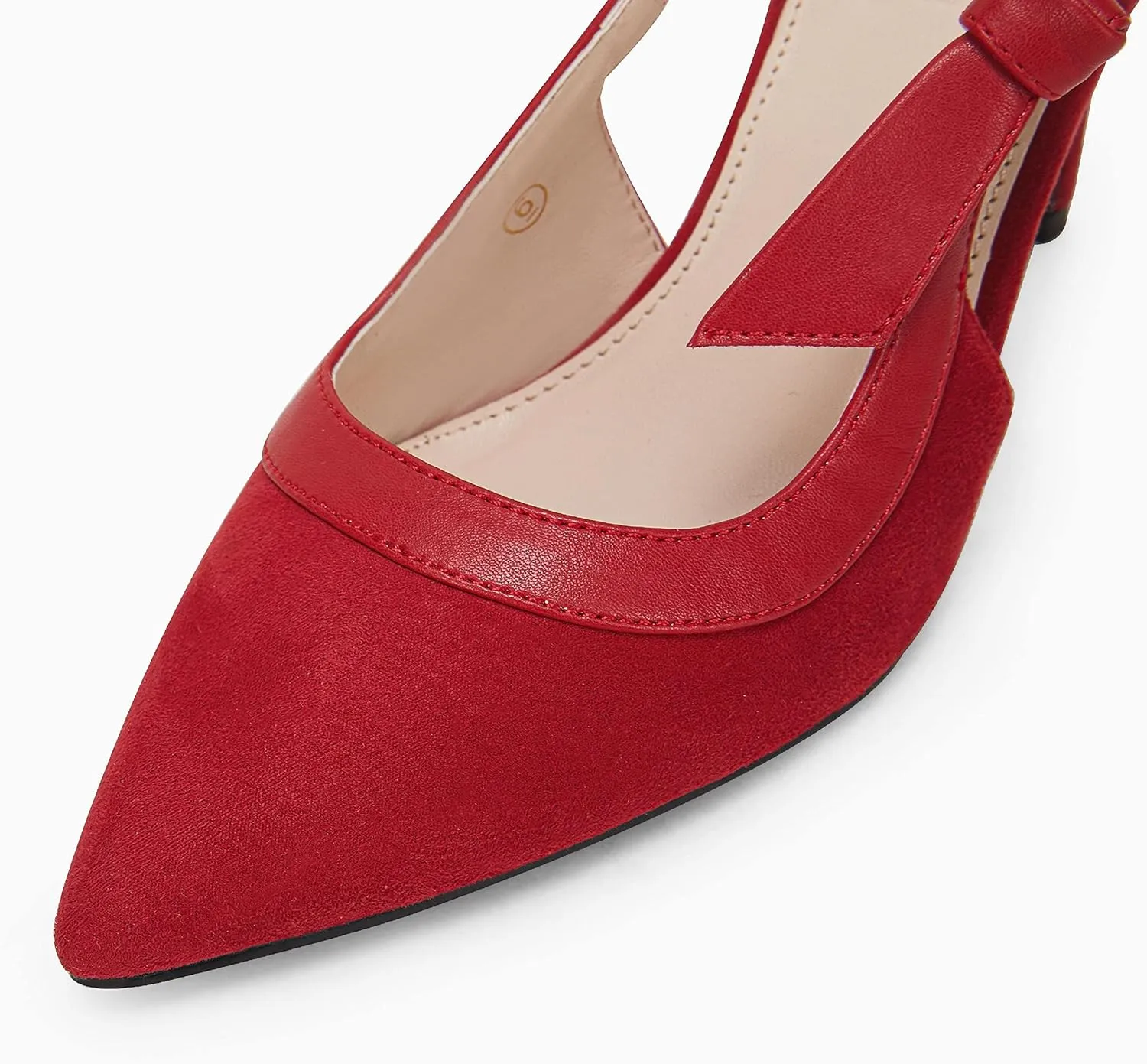Coutgo Women's Pointed Toe High Heels Slingback Bowknot Formal Pumps Dress Shoes